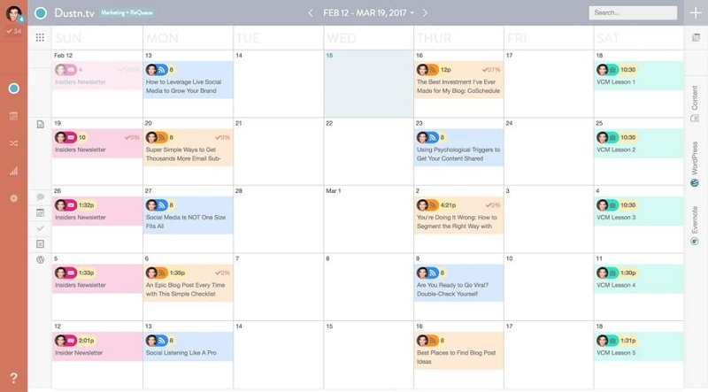 CoSchedule Calendar View