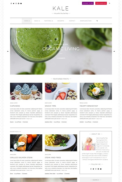 Kale Elegant WordPress Theme